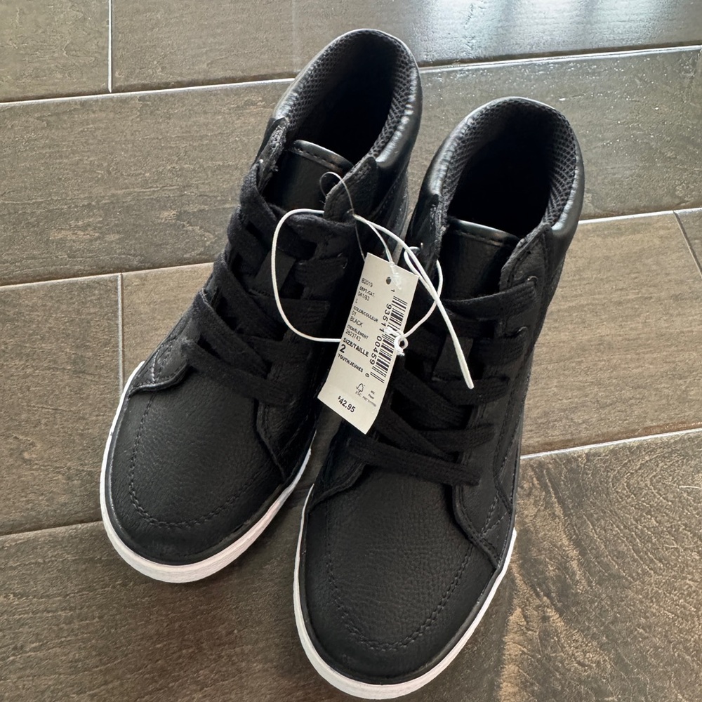 The Children's Place Black High-Top Sneakers